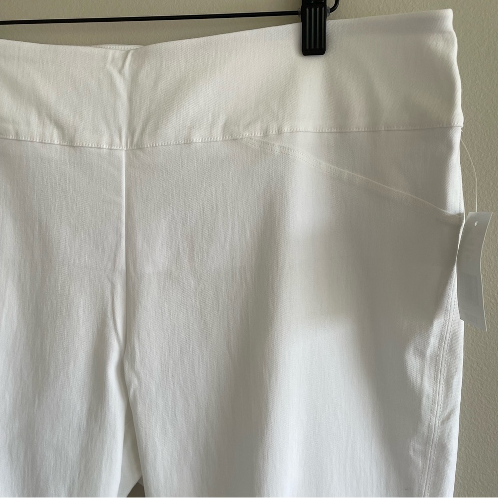 Elliott Lauren Women's Pull On Ankle Pant White Size 16 - Picture 8 of 15